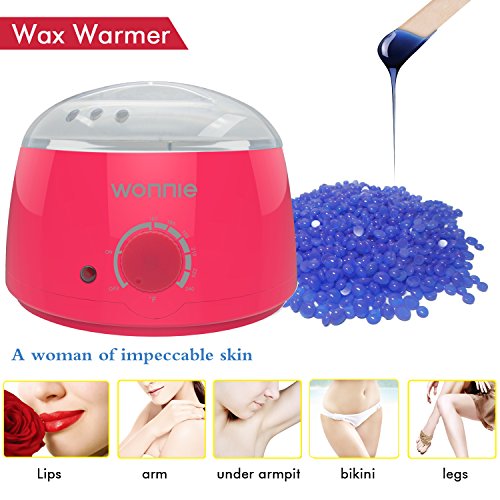 image for WONNIE Hair Removal Electric Hot Wax Warmer Waxing Kit Wax Melts Machi