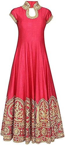 Sacred fashion gown Women's Cotton Silk Semi-Stitched gown (Free Size)