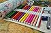 CreooGo Canvas Pencil Wrap, Travel Drawing Pencil Roll Organizer For Artist, Pencils Pouch Case Hold For 72 Colored Pencils (Pencils are not included)-Countryside,72 Holes