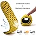 Ailaka Elastic Shock Absorbing Height Increasing Sports Shoe Insoles, Soft Breathable Honeycomb Orthotic Replacement Inserts for Men & Women