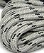 Heavy Duty Kevlar Reinforced Boot Laces Shoelaces (Grey W/ Black) 2 pair pack