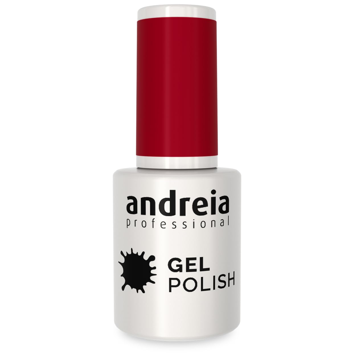 Andreia Semi-Permanent Nail Gel Polish for UV/LED Lamp - Intense Shine and 4 weeks Lasting Manicure Nail Gel Varnish - Colour 296 Bordeoux Red - Shades of Dark Pink 10.5 ml