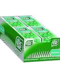 Tic Tac Fresh Breath Mints, Wintergreen, 1 oz Singles, 12 Count