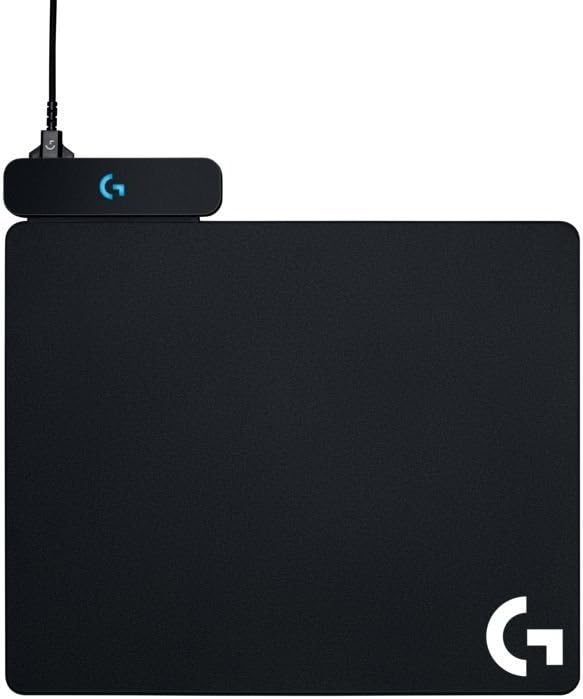 Logitech G Powerplay Alfombrilla de Carga Inalámbrica, Compatible con Ratón Gaming Inalámbrico G PRO/G903/G703/G502 Lightspeed, Negro