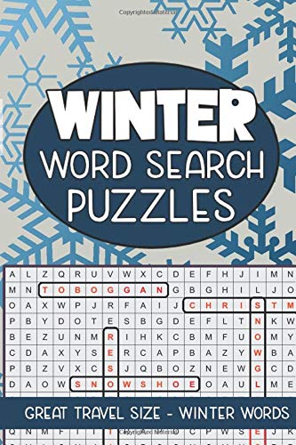 Winter Word Search Puzzles Seek And Find Word Circle Puzzle Book