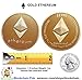 Future BuyZ Gold Plated Bitcoin Coin BTC Token Miner Cryptocurrency Commemorative Collection Limited Edition with Case Box (1 PC w/Gift Box)
