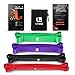 LEEKEY Resistance Bands Pull Up Assist Bands Exercise Powerlifting Bands for Body Stretching, Resistance Training (4 Pack)