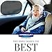 Car Window Shade - Large (2 Pack) by LYFESMART for SUVs and Minivans| Premium Baby Car Sun Shade | Easy Cling Kids Car Sunshade | For infant in car seat rear facing blocks UV Rays (SUV's & Minivans)