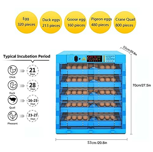Eier Inkubator Autom Wendung Digital Brutmaschine Geflügel Brüter Mit Temperatur Steuerung Und LED-Kerze Zum Schraffur… – Bild 8