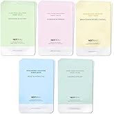 NEXTBEAU Solution Sheet Mask Variety Pack, 10 Count (5 Types x 2 Sheets), 0.74 fl oz Each, Korean Facial Sheet Masks for Daily Skincare