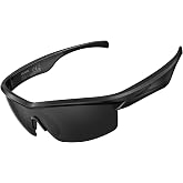 BluKaSa Waterproof Bluetooth Glasses for Cycling Running Black and Black | Bluetooth Sunglasses, Smart Glasses, Polarized Lenses,Bluetooth Glasses for Women&amp;Men, Long Battery Life