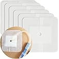 Peritoneal Dialysis PD Catheter Drain Split Bordered Gauze Island Dressing Pad for Stomach Feeding Peg J Tube| Individually Packed| Wound Bandage with Adhesive Border 4" x 4" (Pack of 10)