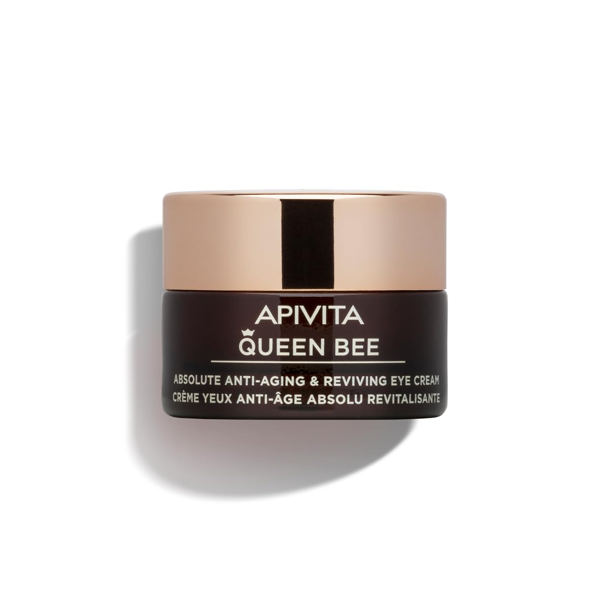 Apivita Queen Bee Absolute Anti-Aging & Reviving Eye Cream 15ml - With Controlled-Release Royal Jelly, Propolis, Honey - Fights Crow's Feet wrinkles & Eye Puffiness, Lifts Eyelid, Brightens