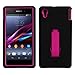 MyBat Asmyna Symbiosis Stand Protector Cover Sony Ericsson C6916 Xperia Z1S - Retail Packaging - Hot Pink/Black