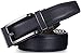 Marino Men’s Genuine Leather Ratchet Dress Belt with Open Linxx Buckle, Enclosed in an Elegant Gift Box - Black - Style 155 - Custom: Up to 44