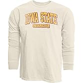 Blue 84 NCAA Unisex-Adult NCAA Officially Licensed Long Sleeve T-Shirt Ivory Dyed Ringspun Vintage