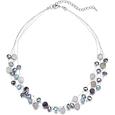 Layered Choker Freshwater Pearl Necklace - Fashion Jewelry Necklace Gifts For Women