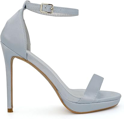 grey barely there sandals