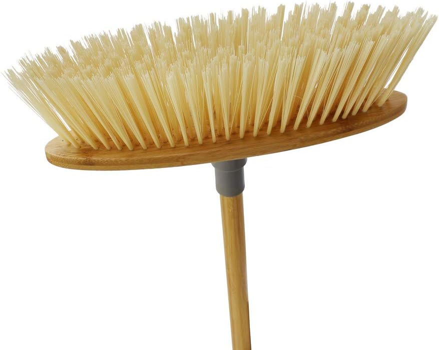 JVL 20-306 Bamboo Indoor Sweeping Brush Broom, Natural, 128cm - Image 3