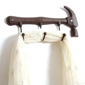 Feli546bruce Hanging Wall Hooks Wall Mounted Vintage Iron Hammer
