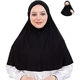 Prien Easy To Wear Hijab For Women, Muslim Instant Turban With Niqab, Islamic Clothes, Soft Scarf For Prayer, Abaya, Khimar