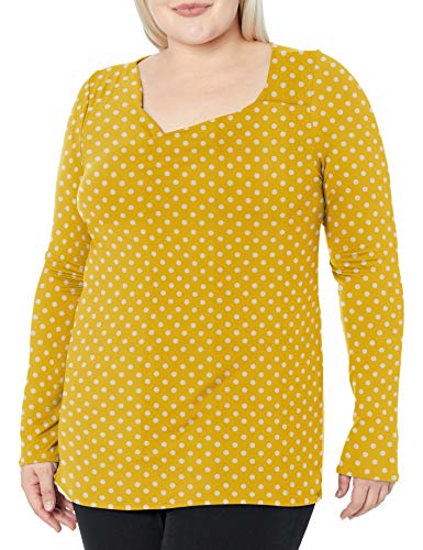 Star Vixen Women’s Long Sleeve Drape Neck Top at Amazon