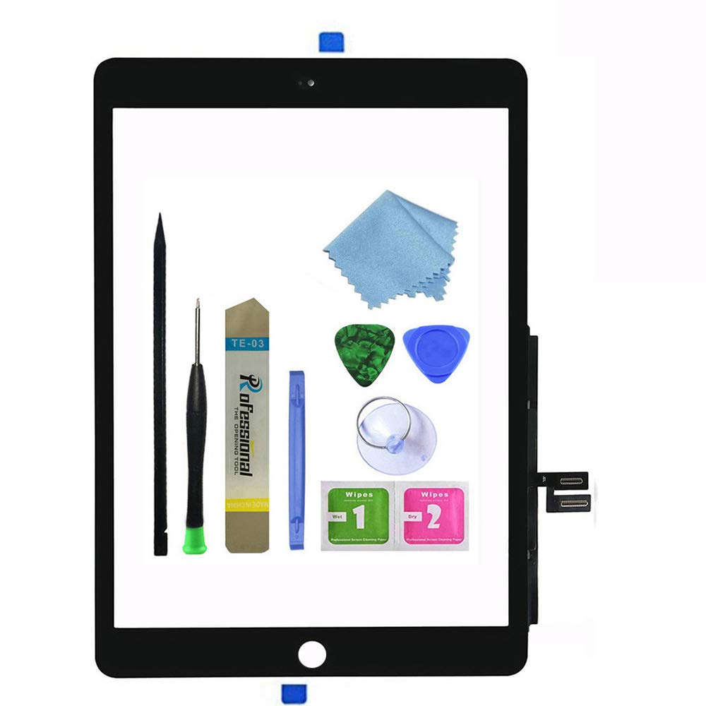 Zentop Touch Screen Digitizer for Black iPad 7/8 2019 2020 7th/8th Generation iPad 10.2" A2197 A2198 A2200 A2270 A2428 A2429 A2430 Assembly Replacement with Toolkit(NO Home Button)
