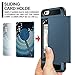 Vofolen Upgraded Case Holder ID Slot Pocket Dual Layer Hybrid Cover Shockproof Matte Navy