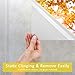 Puroma 2 Pack Privacy Window Film Non-Adhesive Frosted Static Cling Window Films for Bathroom, Living Room and Meeting Room (17.2