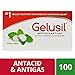 Gelusil Antacid & Anti Gas Tablets for Heartburn Relief, Acid Reflux, Bloating and Gas, Cool Mint - 100ct Blister Pack