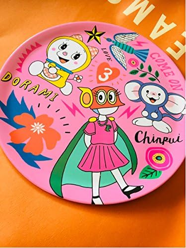 Amazon ドラえもん Asoko 藤子不二雄 メラミン皿 ドラミちゃん チンプイ パー子 ピンク アニメ 萌えグッズ 通販