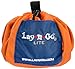 Lay-n-Go 4-in-1 Toy Storage Organizer Mat - Durable Machine Washable Drawstring Pull String Bag for Lego & Other Toys - Easy-to-Clean w/Pocket & Raised Lip (18