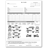 NextDayLabels Vehicle Transport Bill of Lading 3-Part NCR 100 Sets 8.5x11 | For auto transport carriers, dealerships &amp; brokers shipping up to 6 vehicles per form &ndash; Made in the USA