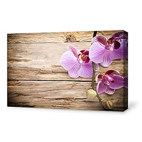 Canvas Wall Art for Living Room,Bedroom Home Artwork Paintings Orchid SPA Backgrounds Ready to Hang - 12x18 inches