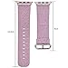 iiteeology Compatible with Apple Watch Band Women Girls, Genuine Leather Sparkly Bling Glitter iWatch Band for Apple Watch SE Series 7 6 5 4 3 2 1, 38mm/40mm/41mm Pink Glitter
