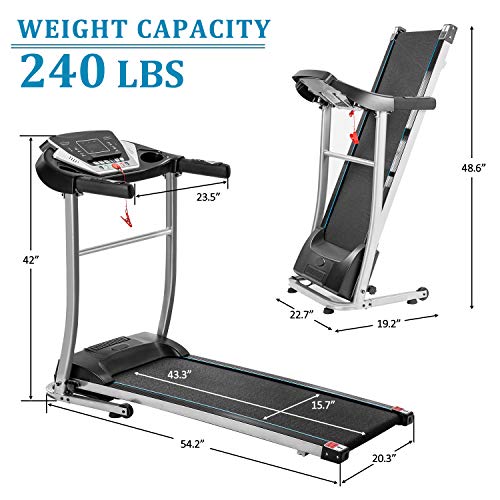Merax Electric Folding Treadmill Motorized Running Machine Walking and