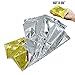 GPS G-6831 Emergency Foil Silver & Gold Mylar Thermal Blanket, 62″ Length x 82″ Width (Pack of 10)thumb 1