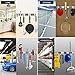 Broom Mop Holder Wall Mount - Tsmine Stainless Steel Wall Mounted Garden Tool Heavy Duty Storage Tool Rack Storage & Organization for Your Home,Kitchen,Bathroom,Garage,Closet and Shed(3 Racks 4 Hooks)