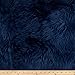 Shannon Faux Fur Luxury Shag Navy Fabric By The Yard