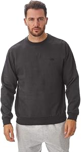 Iron Mountain Men’s Fleece Jumper Crew Neck Sweatshirt Charcoal Marl L view 2