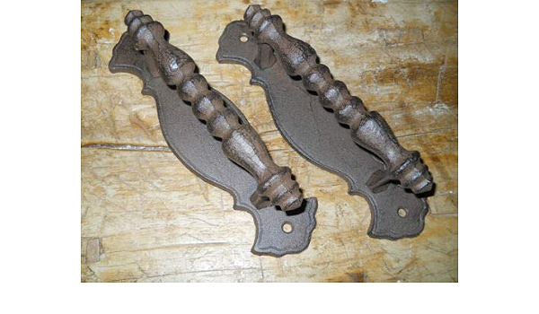 Amazon.com: JumpingLight - Tirador de puerta de hierro fundido (6 unidades,  estilo antiguo) : Herramientas y Mejoras del Hogar