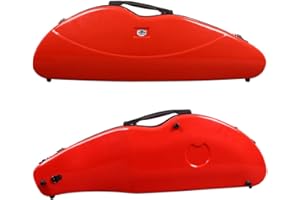 yinfente Violin Case 4/4 Full Size 1.9kg Carbon Fiber Half Round Shape Viloin Bag With Strap Combination Lock And Accessories