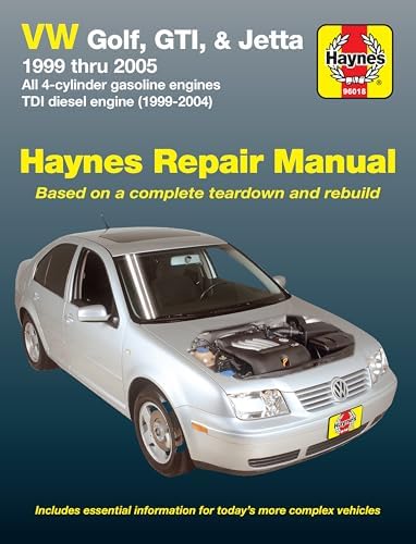 VW Jetta and Golf Haynes Repair Manual: Jetta 2011 thru 2018