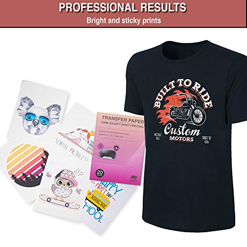 Kodiak Supplies Inkjet Iron-On Dark T Shirt A4 Transfers Paper" Pack of 20 Sheets