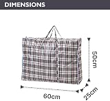 VIROSA 10 Pack Large Laundry Bags 60 x 50 cm Durable Zip With Handles view 4