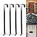 All Purpose HOMEMAXS Metal Wreath Hanger Over the Door Wreath Holder 12inch 4 Packs Black Large
