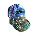 TOPTIE Unisex Snapback Hat/Flat Bill Baseball Cap, with Space Galaxy Printed-Colorful