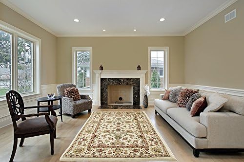 Jersey Collection JC1625 5353 BEIGE 5 feet by 7 feet Decorative Area Rug Designer's choice Extremely Durable Stain Resistant Smooty Cozy Pet Friendly, Impressed Rich Color