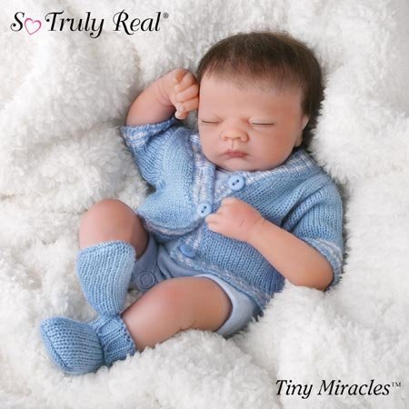 Linda Webb Tiny Miracles Little Charlie Miniature Realistic Baby Boy Doll - 10