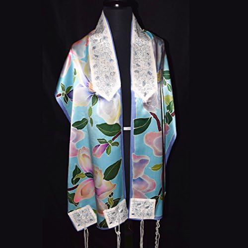Multicolor Magnolia Charmeuse Silk Tallit
